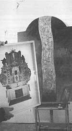 Tem æt ialterbilledet til kirken i Sehnde er opstandelsen, og bliver en del af det gamle alter.